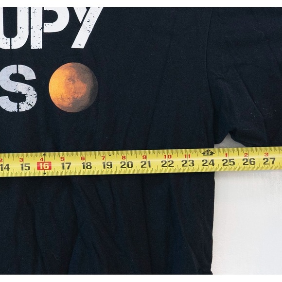 Space X Official Merch Occupy Mars T-Shirt Black Elon Musk Men's Size 3X - Picture 3 of 6